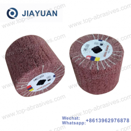 120*100*19mm  Scotch Brite  Nylon Non Woven Buffing Wheel Flap Wheel For Metal Polishing Wire Drawing